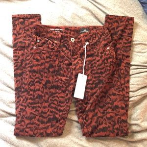 Brown patterned Jeans
